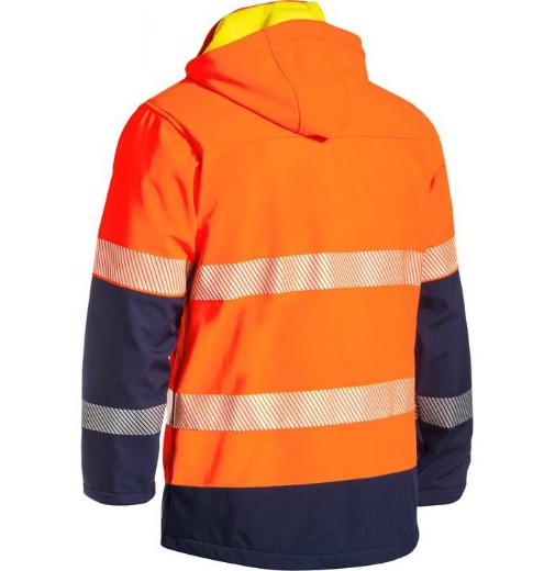 Picture of Bisley, Taped Hi Vis Ripstop Bonded Fleece Jacket